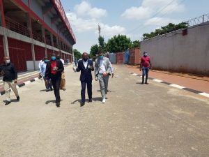 Inspector CAF visita Estádio França N'dalu